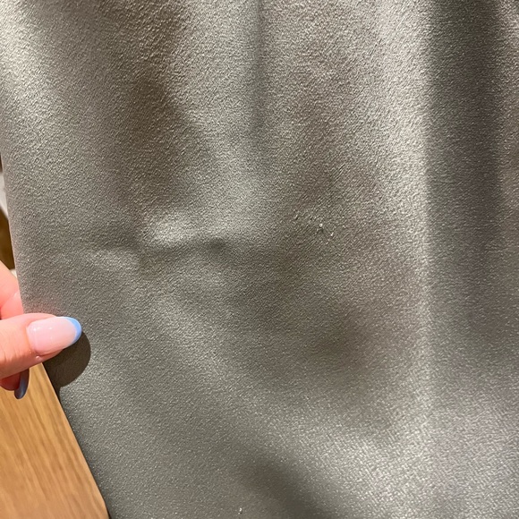 BHLDN Ruby Twist Halter Satin Gown - Moss Green - Size 4 - Like new - Picture 7 of 9